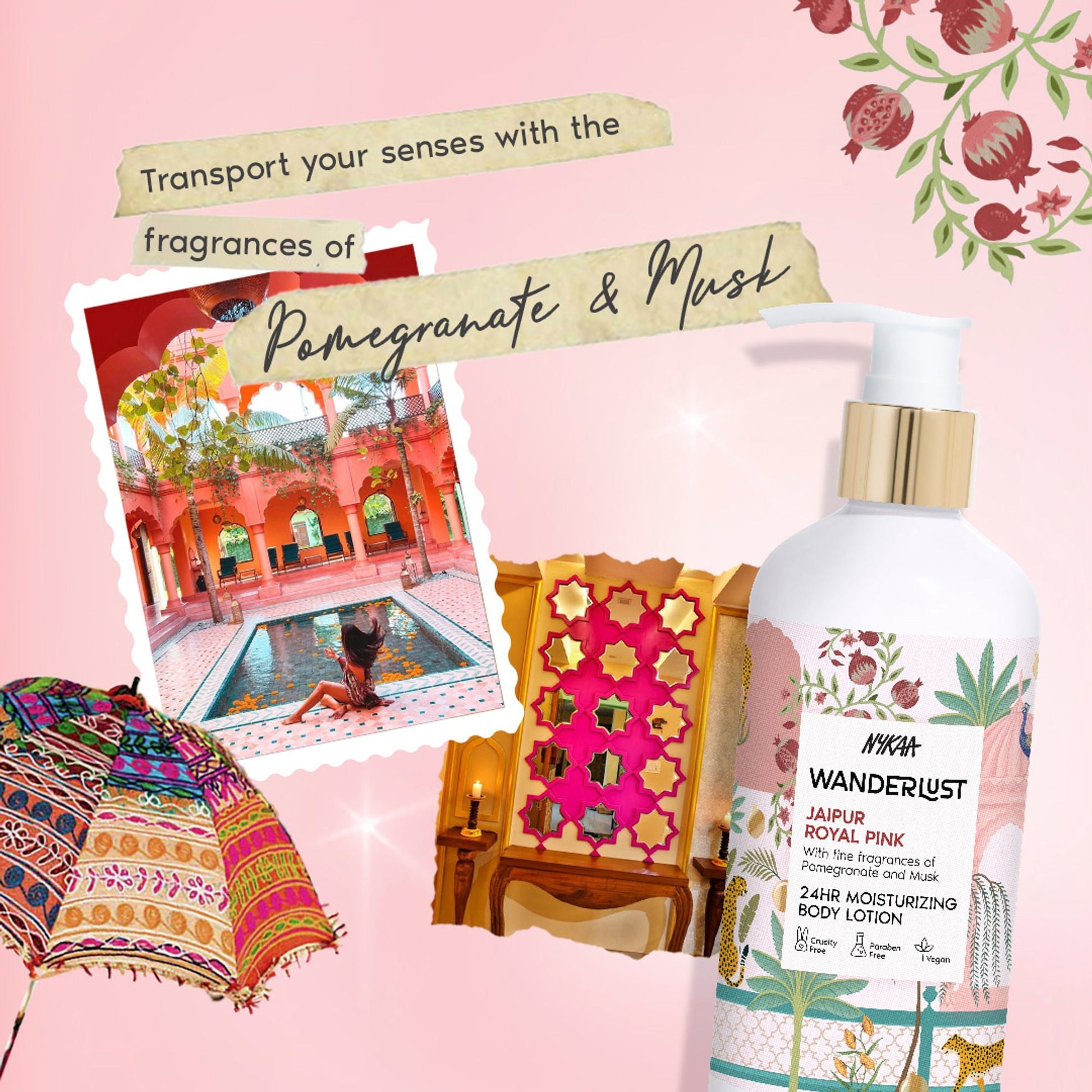 Wanderlust Moisturizing Body Lotion - Royal Pink  Grab2Buy Wanderlust Grab2Buy