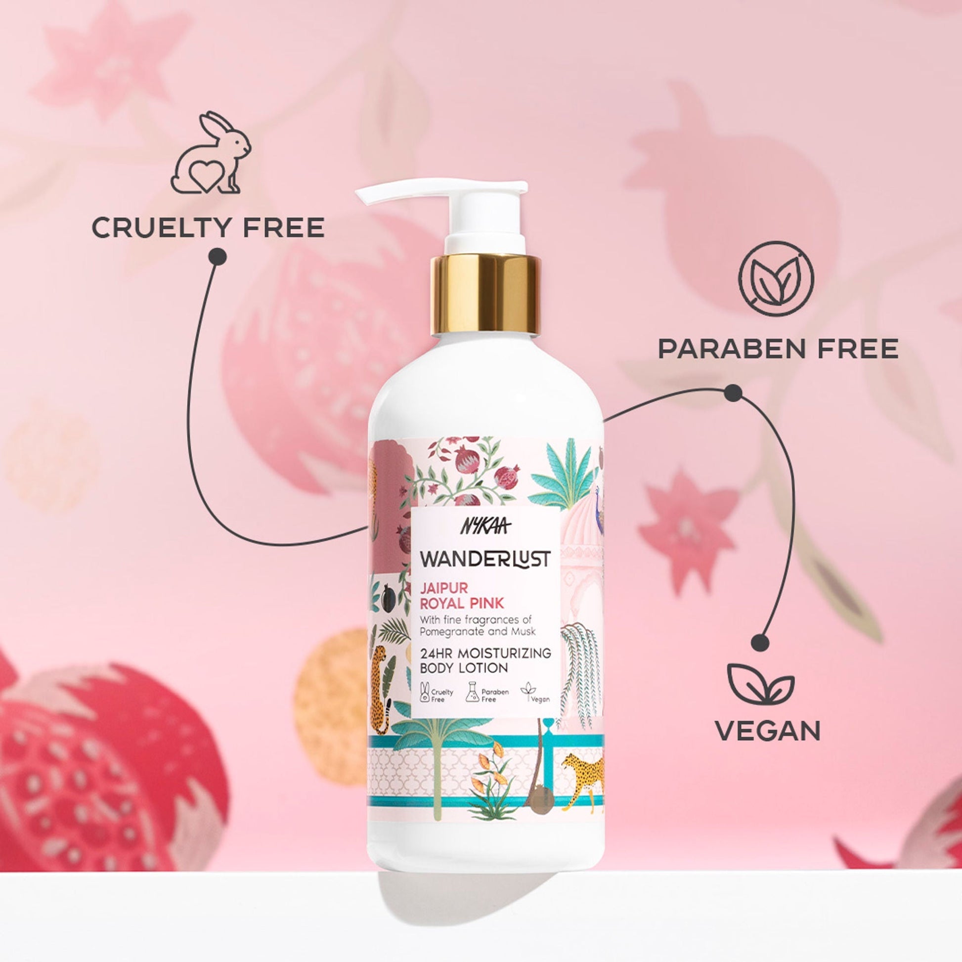 Wanderlust Moisturizing Body Lotion - Royal Pink  Grab2Buy Wanderlust Grab2Buy