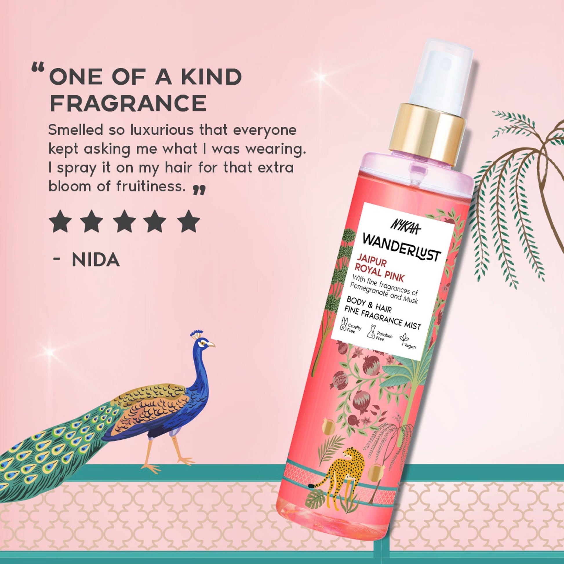 Wanderlust Fragrance Mist For Her - Royal Pink  Grab2Buy Wanderlust Grab2Buy