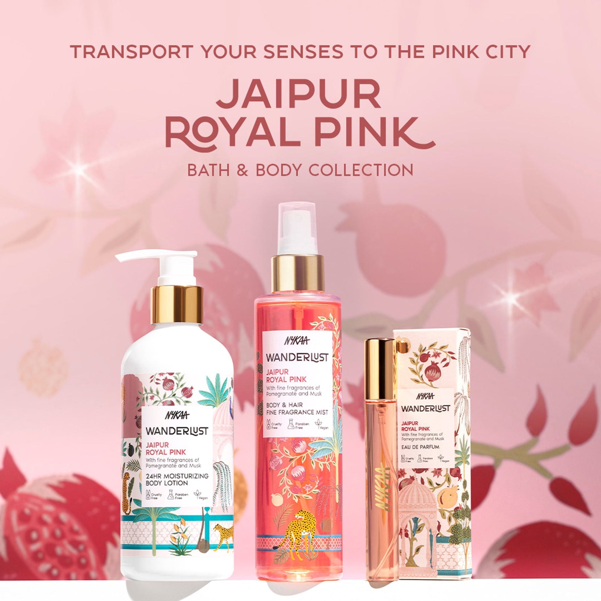 Wanderlust Fragrance Mist For Her - Royal Pink  Grab2Buy Wanderlust Grab2Buy