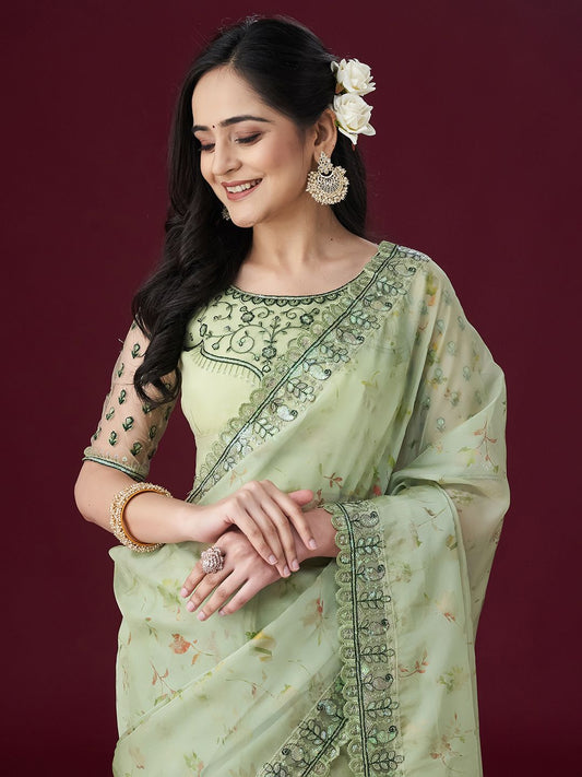 kasee Embellished Floral Sarees