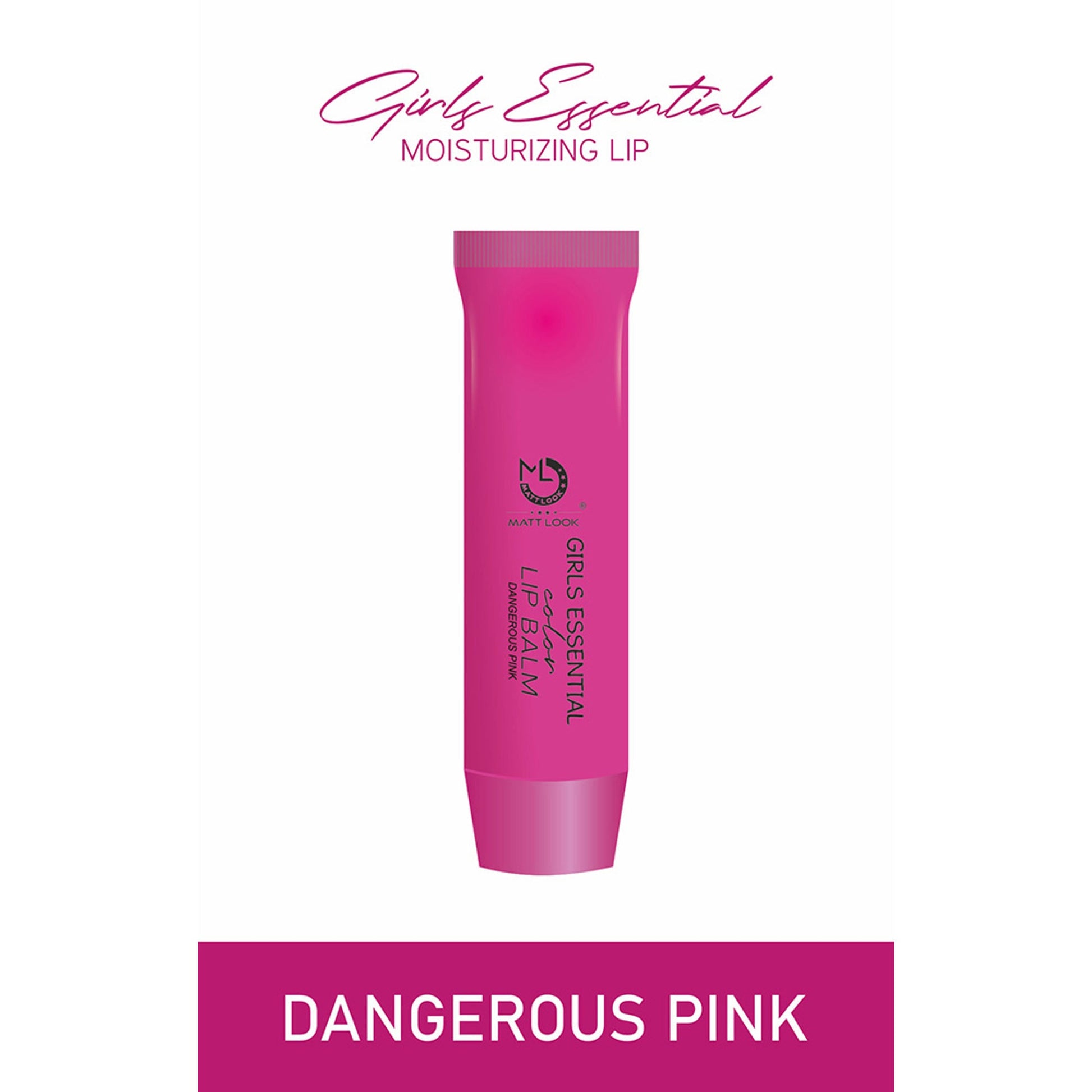 Matt Look Lip Makeup Girls Essential Color Moisturizing Lip Balm - Dangerous Pink | Grab2Buy
