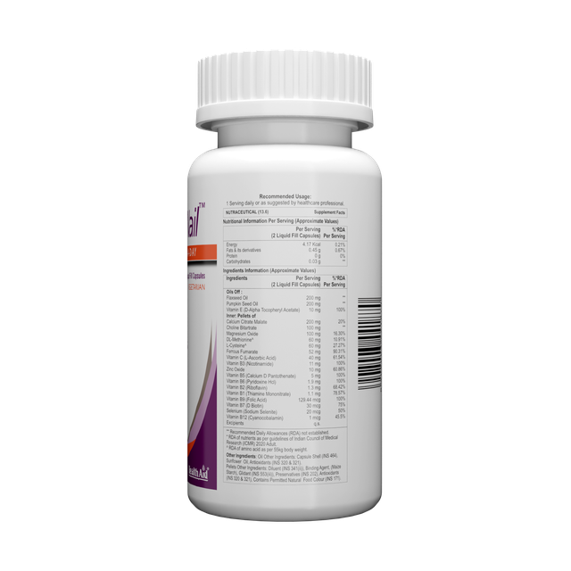HealthAid HairSkiNail (Multivitamins for Hair, Skin and Nail) Tablets 