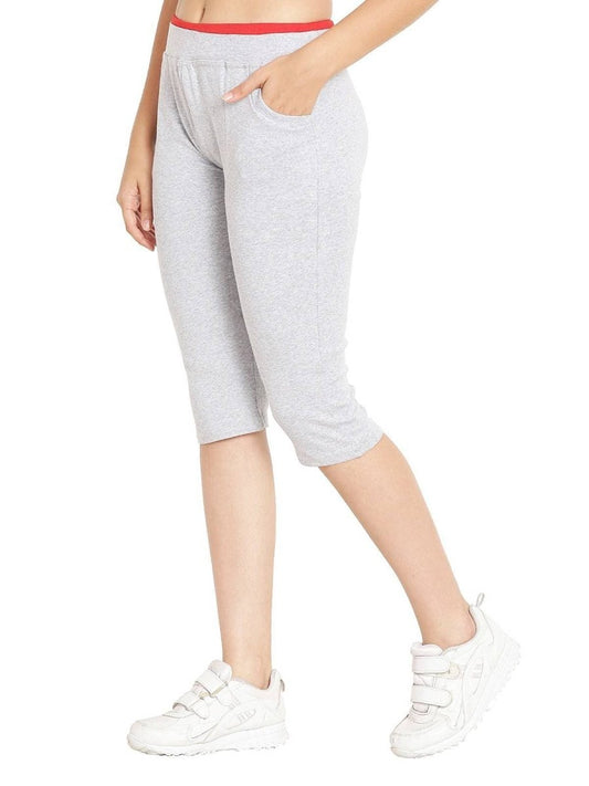 Asmaani Silver Color Capri Type with Two Side Pockets.