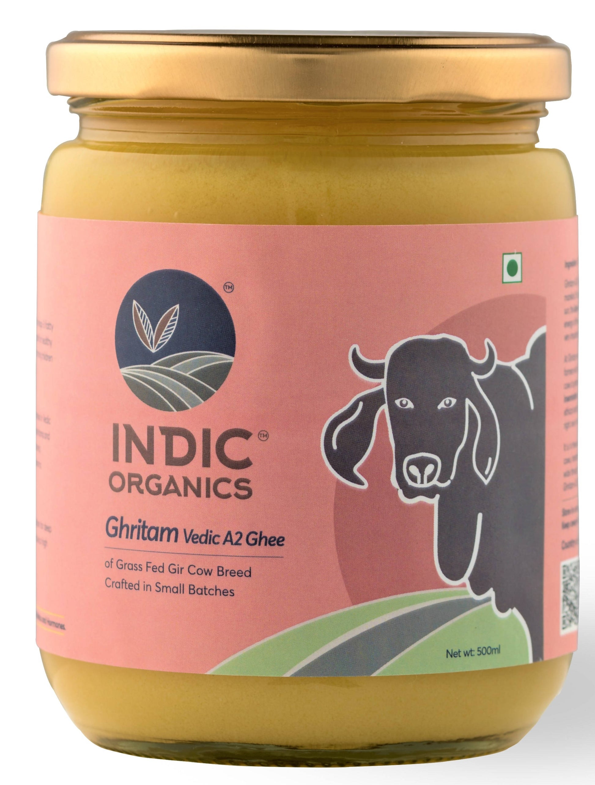 Indic Organics Gir Cow's A2 Ghee | Desi Gir Cow Ghee | Premium and Organic Desi Ghee 