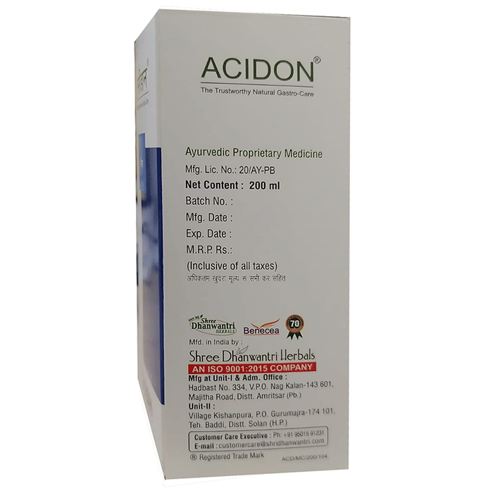 SDH Naturals Acidon Syrup 