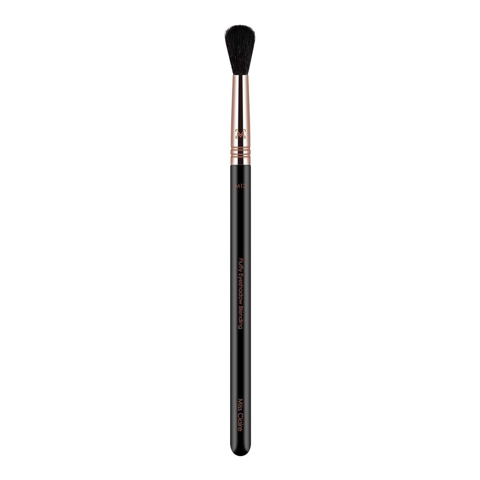 Miss Claire M12 - Fluffy Eyeshadow Blending Brush (Black) - Rose Gold