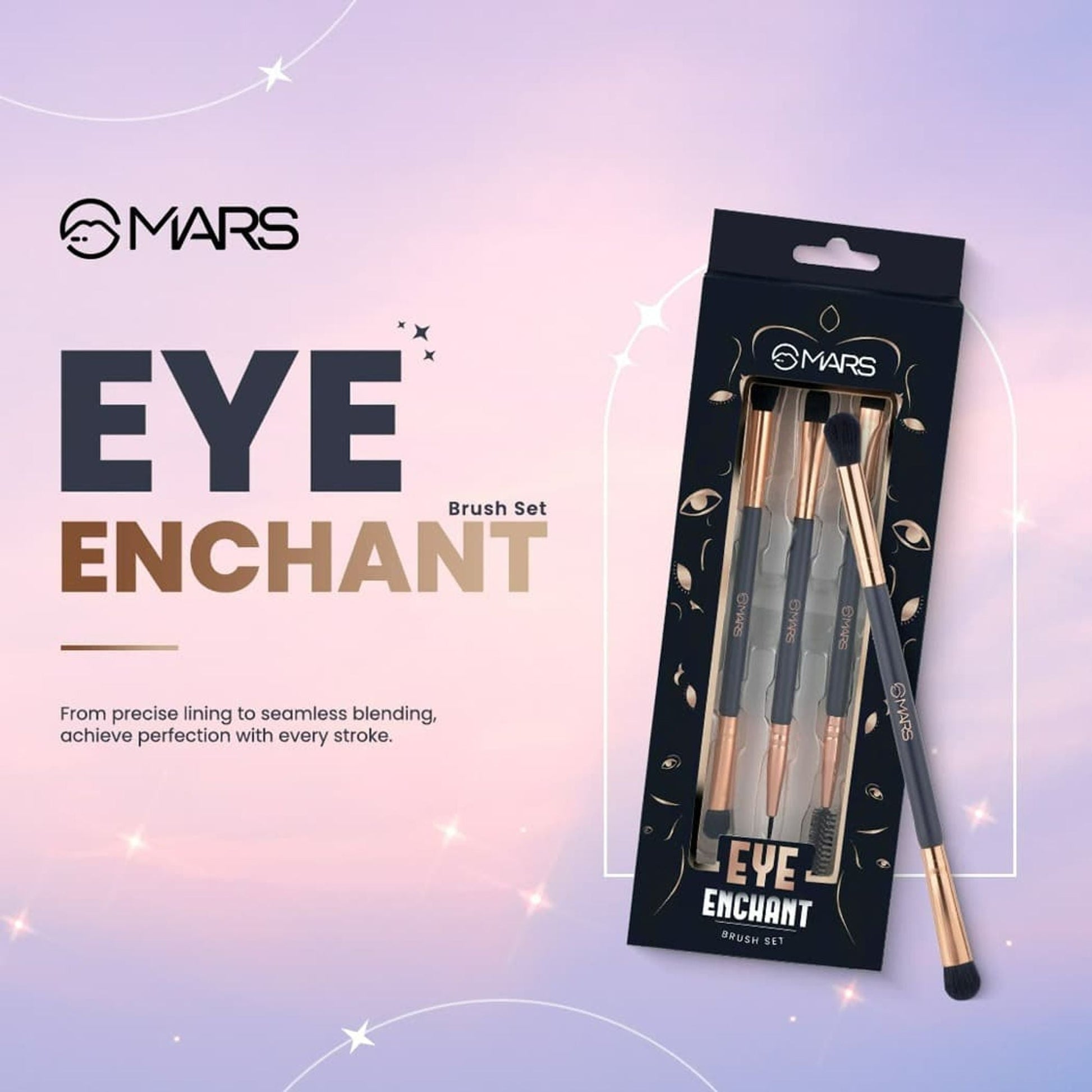 MARS Cosmetics Eye Enchanted Brush - Set of 3 