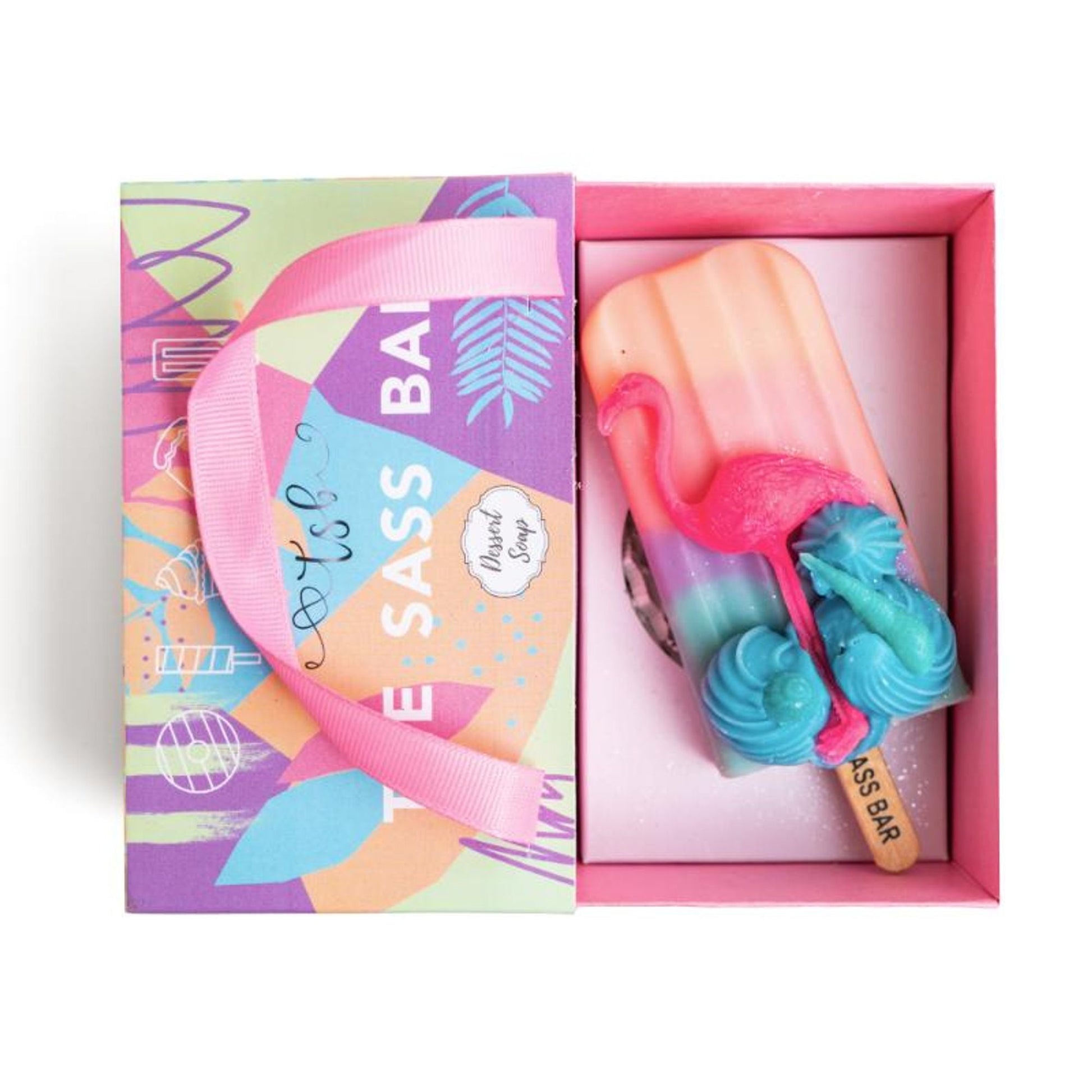 The Sass Bar Seascape Flamingo Popsicle Soap  Grab2Buy The Sass Bar Grab2Buy