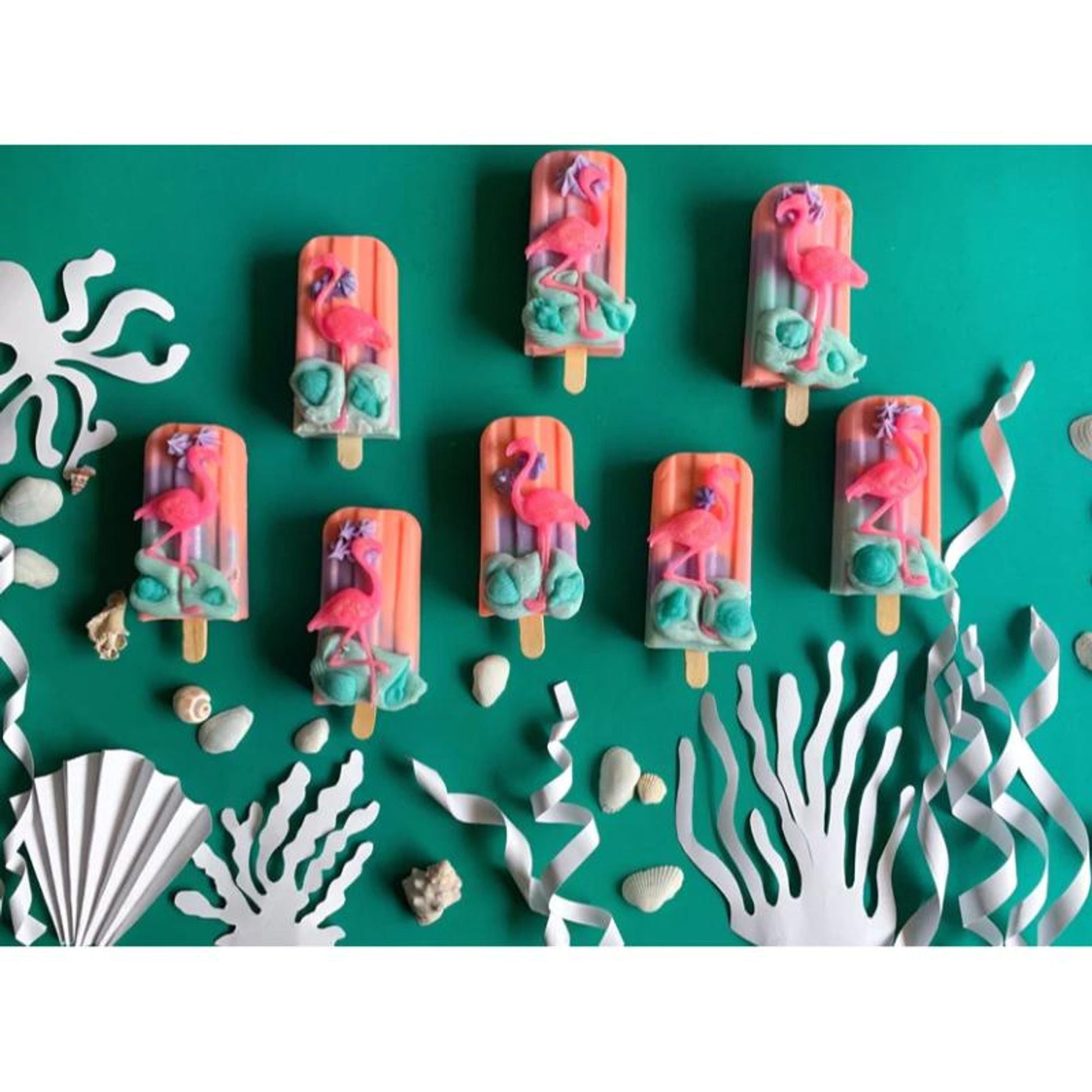The Sass Bar Seascape Flamingo Popsicle Soap  Grab2Buy The Sass Bar Grab2Buy