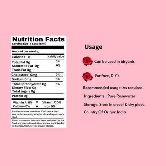 Nxtgen Ayurveda Rose Water Premium (Food Grade) - Grab2buy