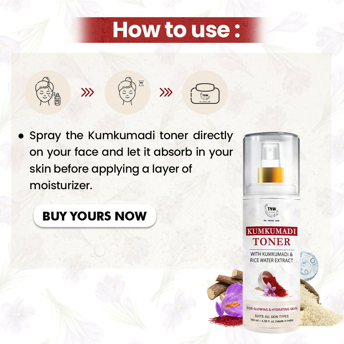 The Natural Wash Oil-Controlling Kumkumadi Toner 