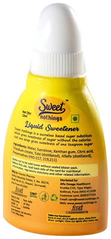 Alfa omega Sweet Nothings Liquid Sweetener 