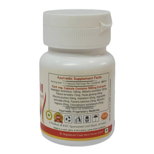 Deep Ayurveda Vigora-M 500mg Veg Capsules - Grab2buy