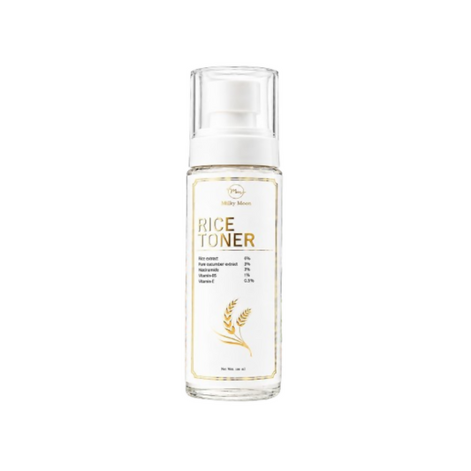 Milky Moon Rice Water Face Toner with Niacinamide & Ginseng For Clear, Glass Korean Skin