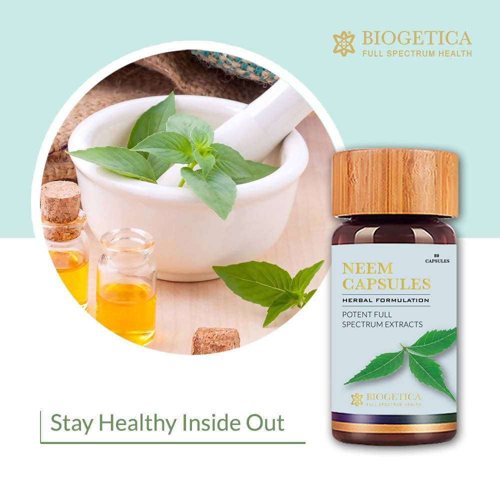 Biogetica Neem 80 Capsules  Grab2Buy Biogetica Grab2Buy