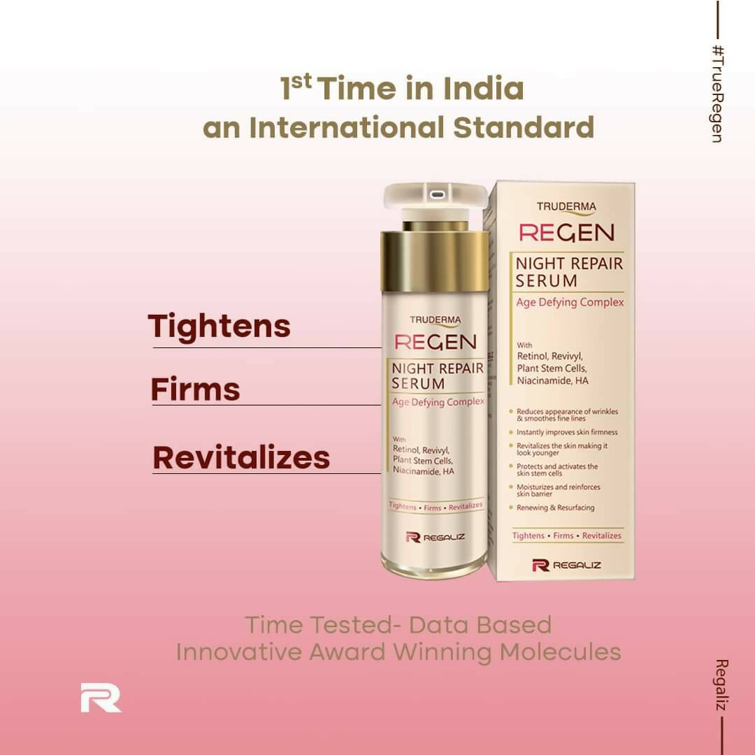 Truderma Regen Night Repair Serum For Skin Ageing  Grab2Buy Truderma Grab2Buy