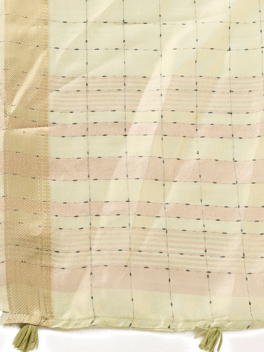 Shree Shyam Fashion Organza Gold Saree