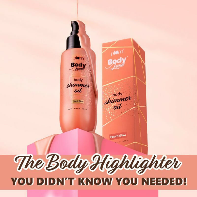 Plum Bodylovin' Body Shimmer Oil - Peach Glow
