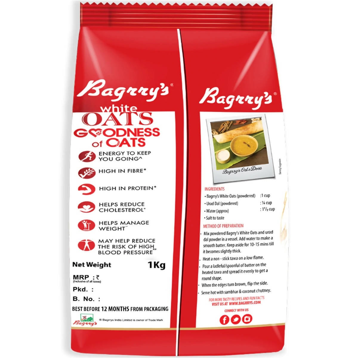 Bagrry's White Oats - Grab2buy