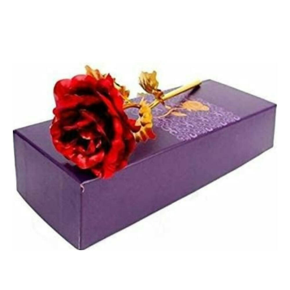 Wish Upon Artificial Golden Red Rose Flower Valentine's Day Gifts  Grab2Buy Generic Grab2Buy