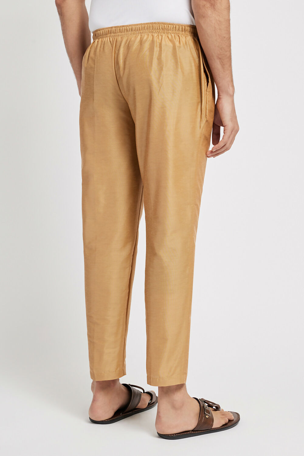 Ethnic India Beige solid Pant for Men 