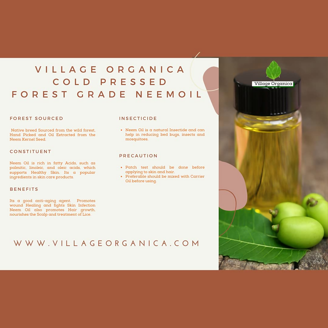 Village-Organica Cold Pressed Neem Oil  Grab2Buy Village-Organica Grab2Buy
