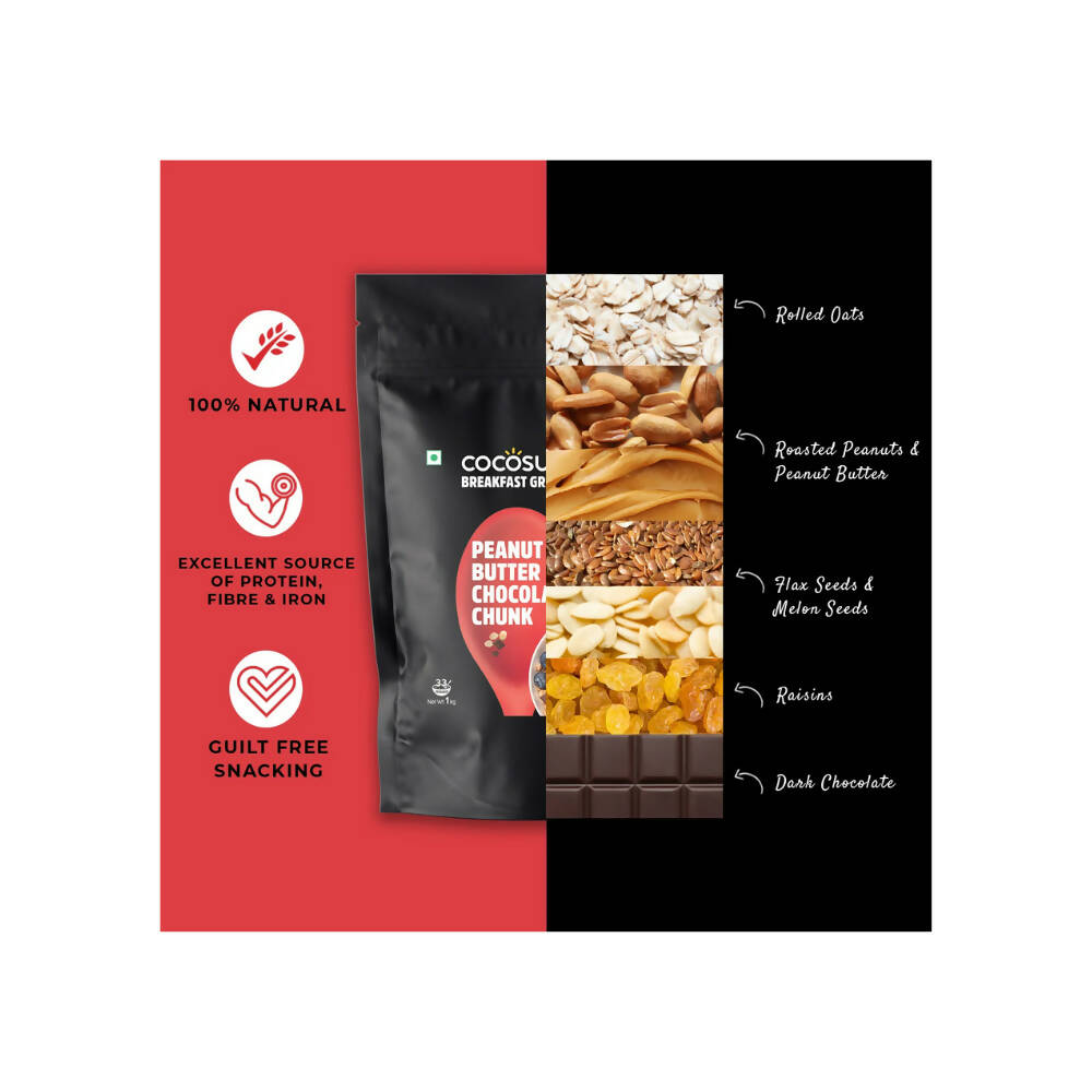 Cocosutra Peanut Butter Chocolate Chunk Breakfast Granola - Grab2buy