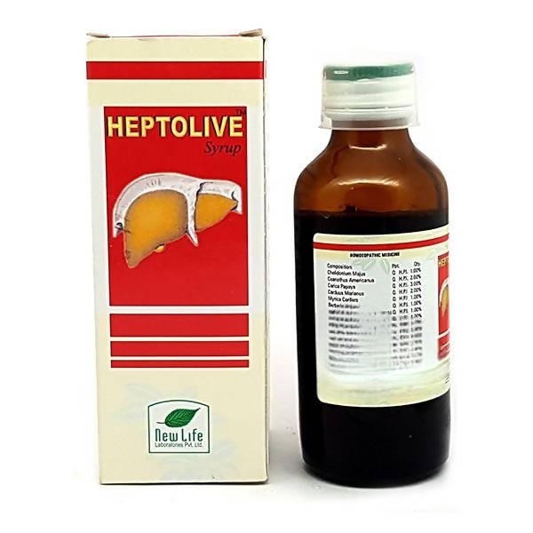 New Life Heptolive Syrup – Homeopathic Liver Detox & Hepatic Wellness Tonic 