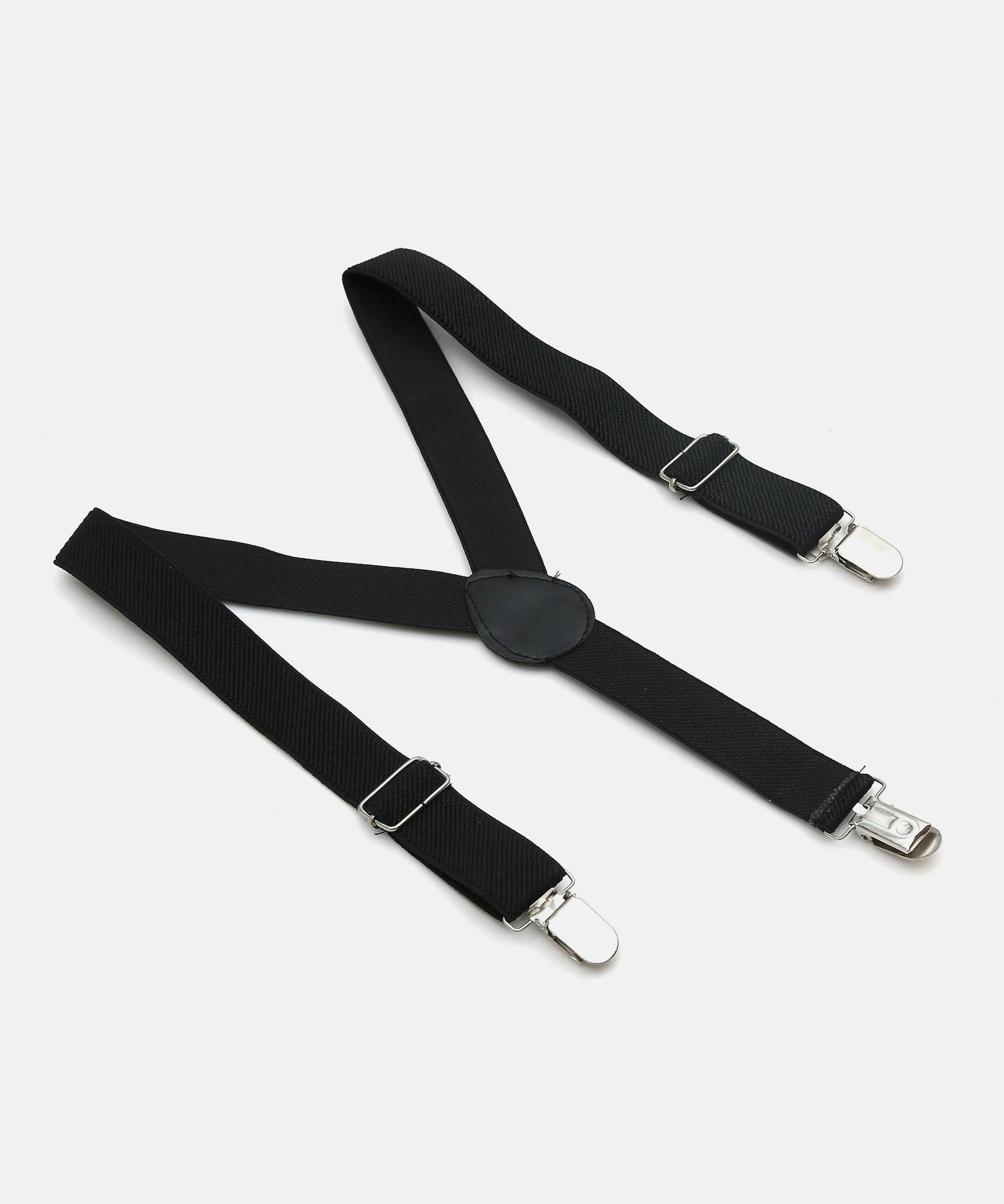 Manet Boys Solid Suspenders - Black