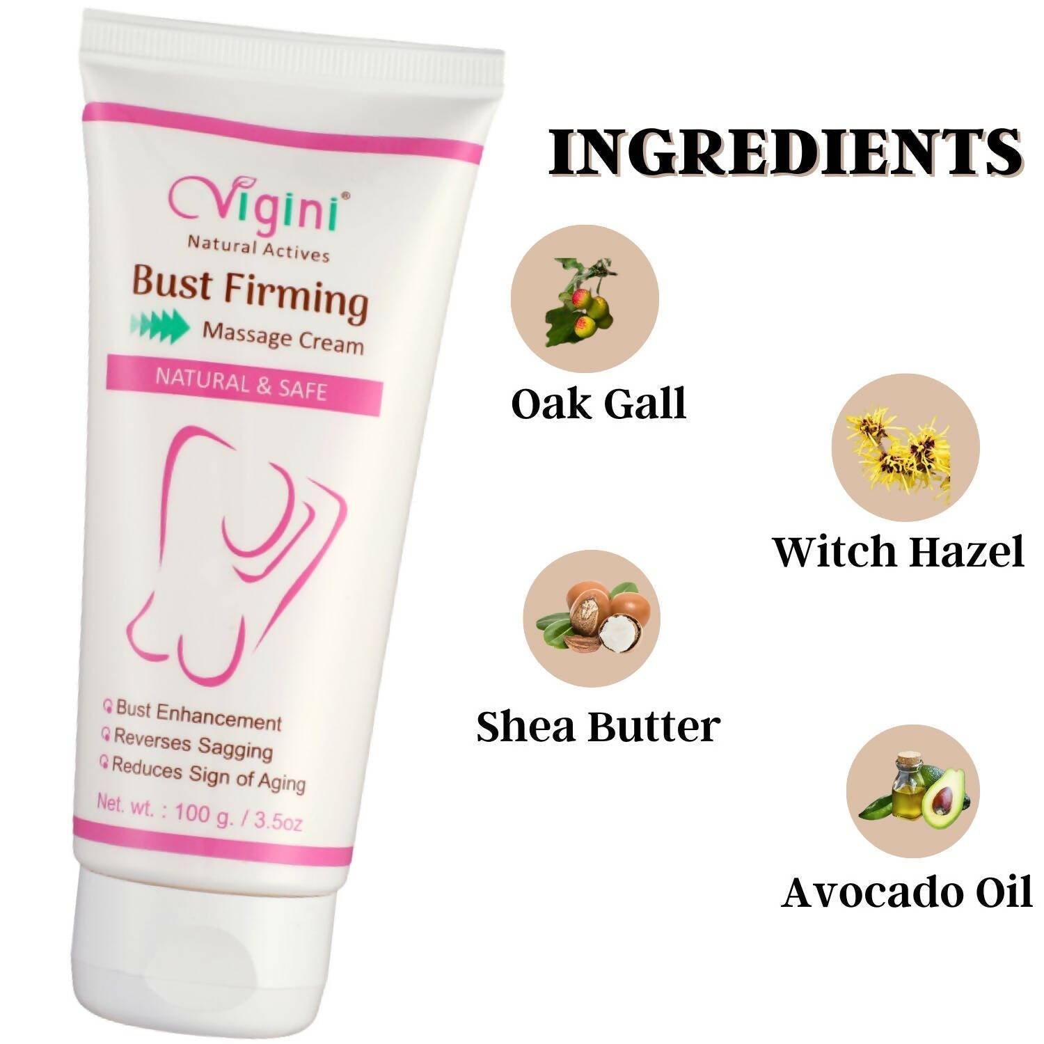 Vigini Natural Actives Breast Bust Body Shaping Toner Firming Tightening Growth Oil Cream  Grab2Buy Vigini Grab2Buy