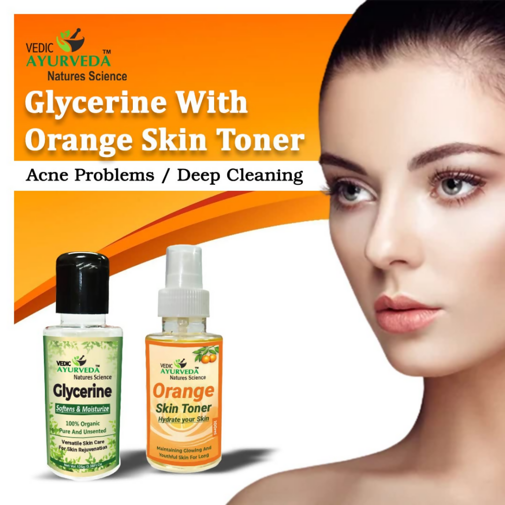 VedicAyurveda Glycerine With Orange Skin Toner  Grab2Buy VedicAyurveda Grab2Buy