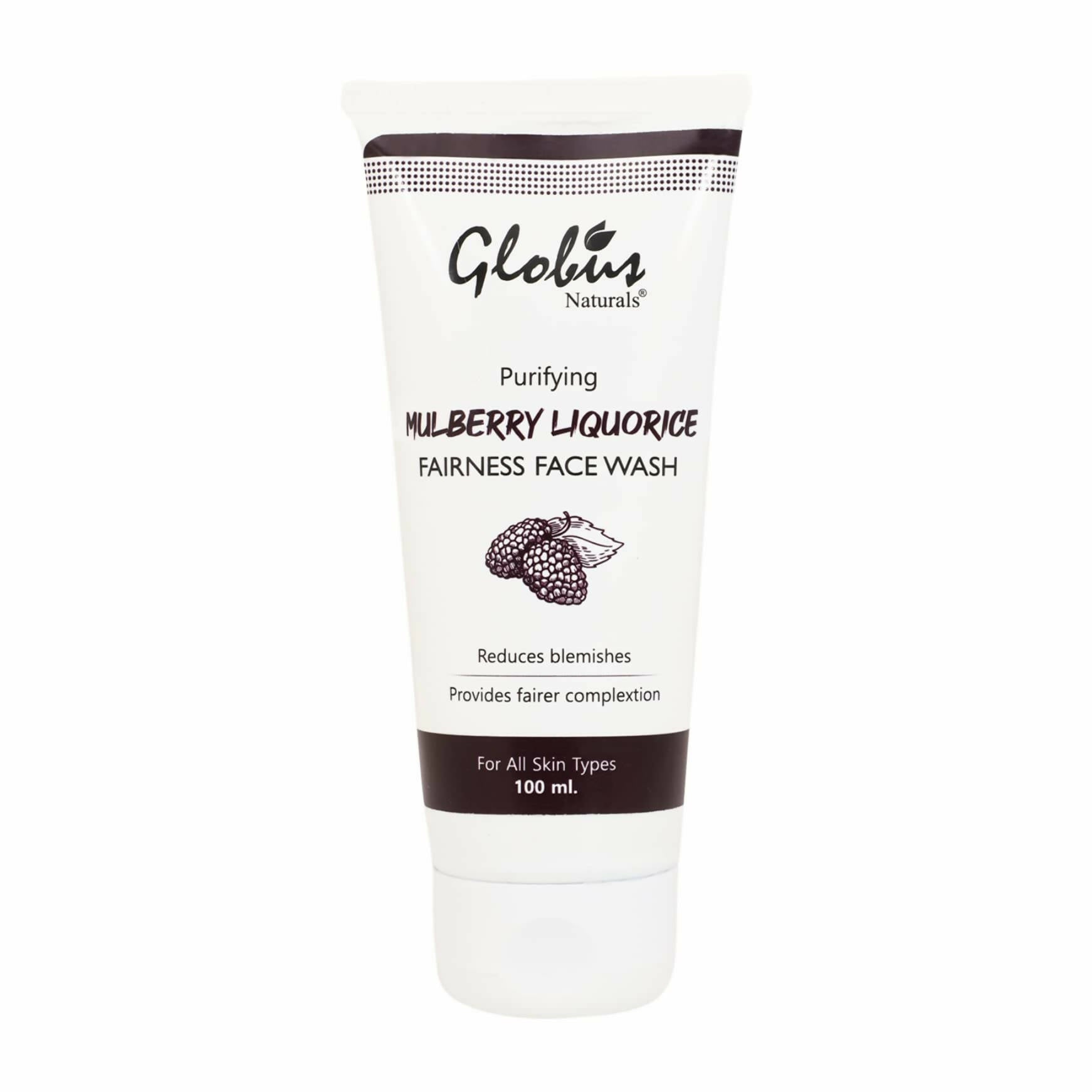 Globus Naturals Mulberry Liquorice Fairness Face Wash - Grab2buy