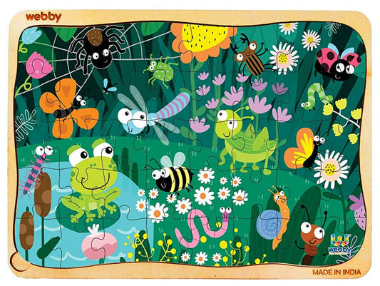 Webby Amazing Bugs Wooden Jigsaw Puzzle- 40 Pcs  Grab2Buy Webby Grab2Buy