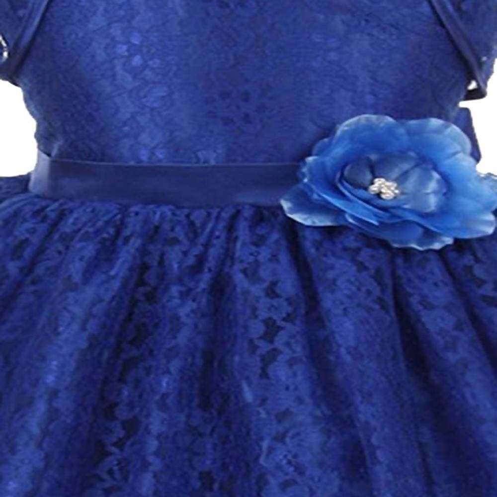 Asmaani Baby Girl's Blue Colour Satin A-Line Maxi Full Length Dress (AS-DRESS_22159) - Grab2buy