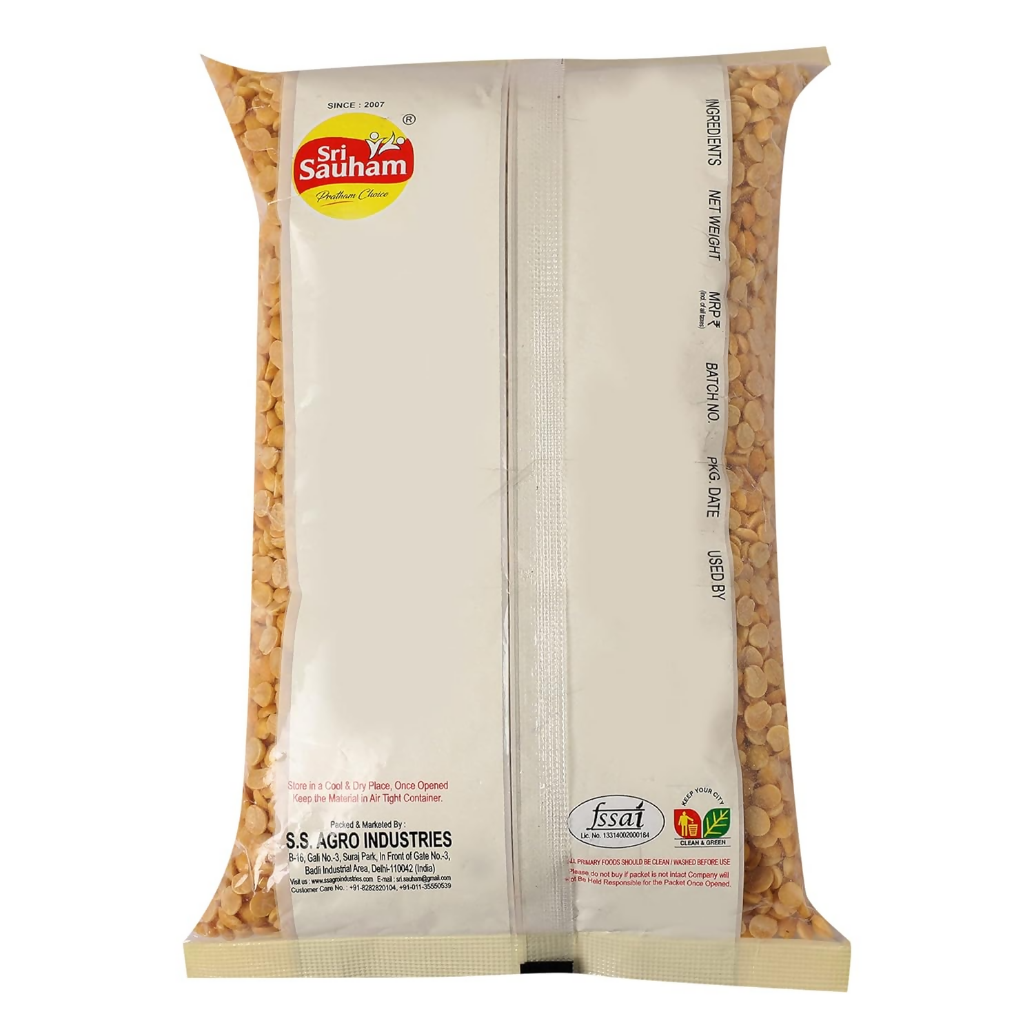 Sri Sauham Premium Unpolished Toor Dal