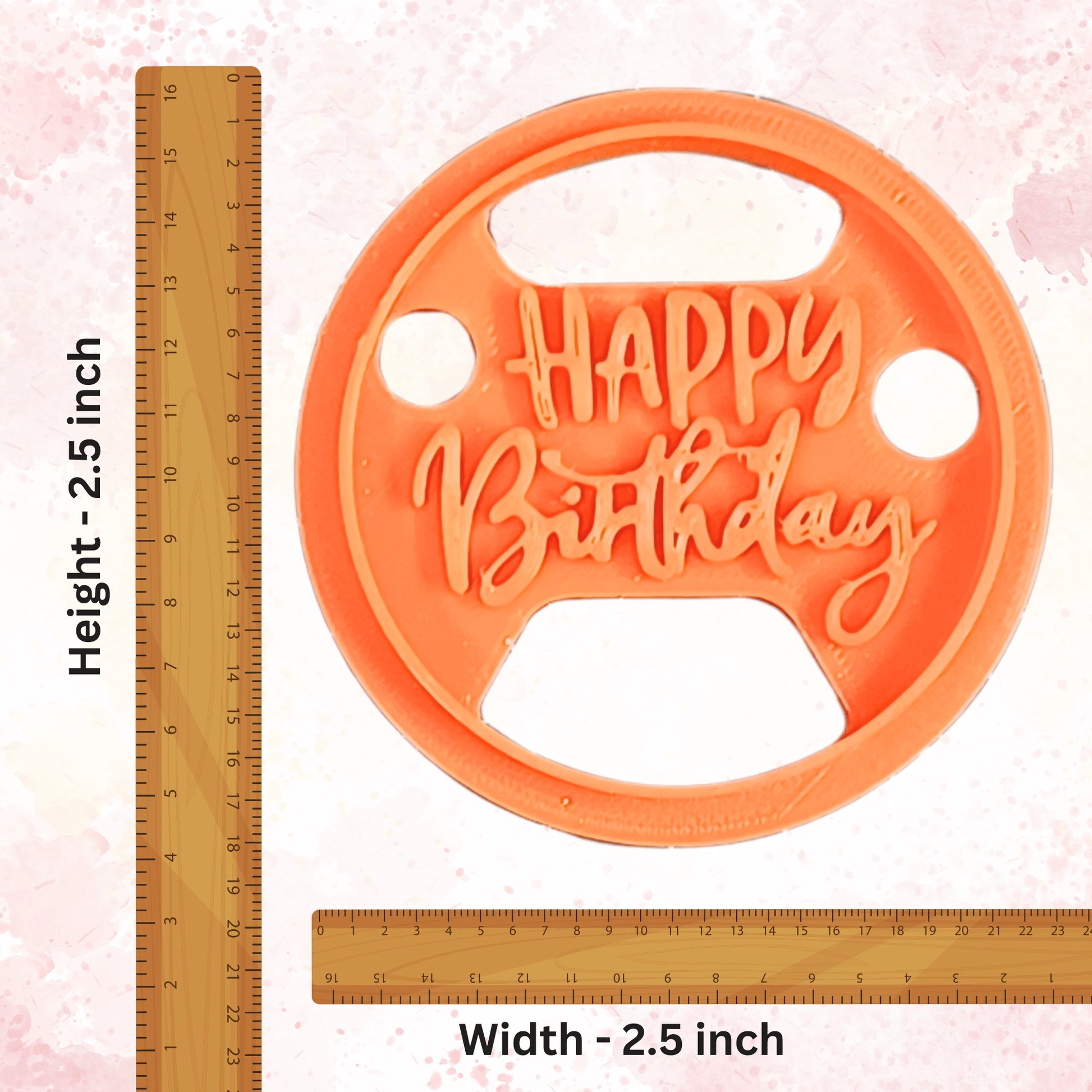 Confect Celebration Stencils Toppers Cutters | Celebration Topper Cutter (Happy Birthday 01)
