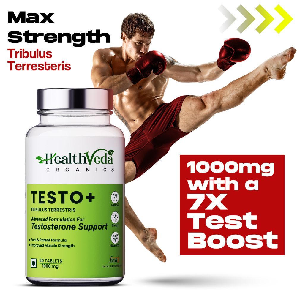 Health Veda Organics Plant Based Testo+ Veg Tablets - Grab2buy