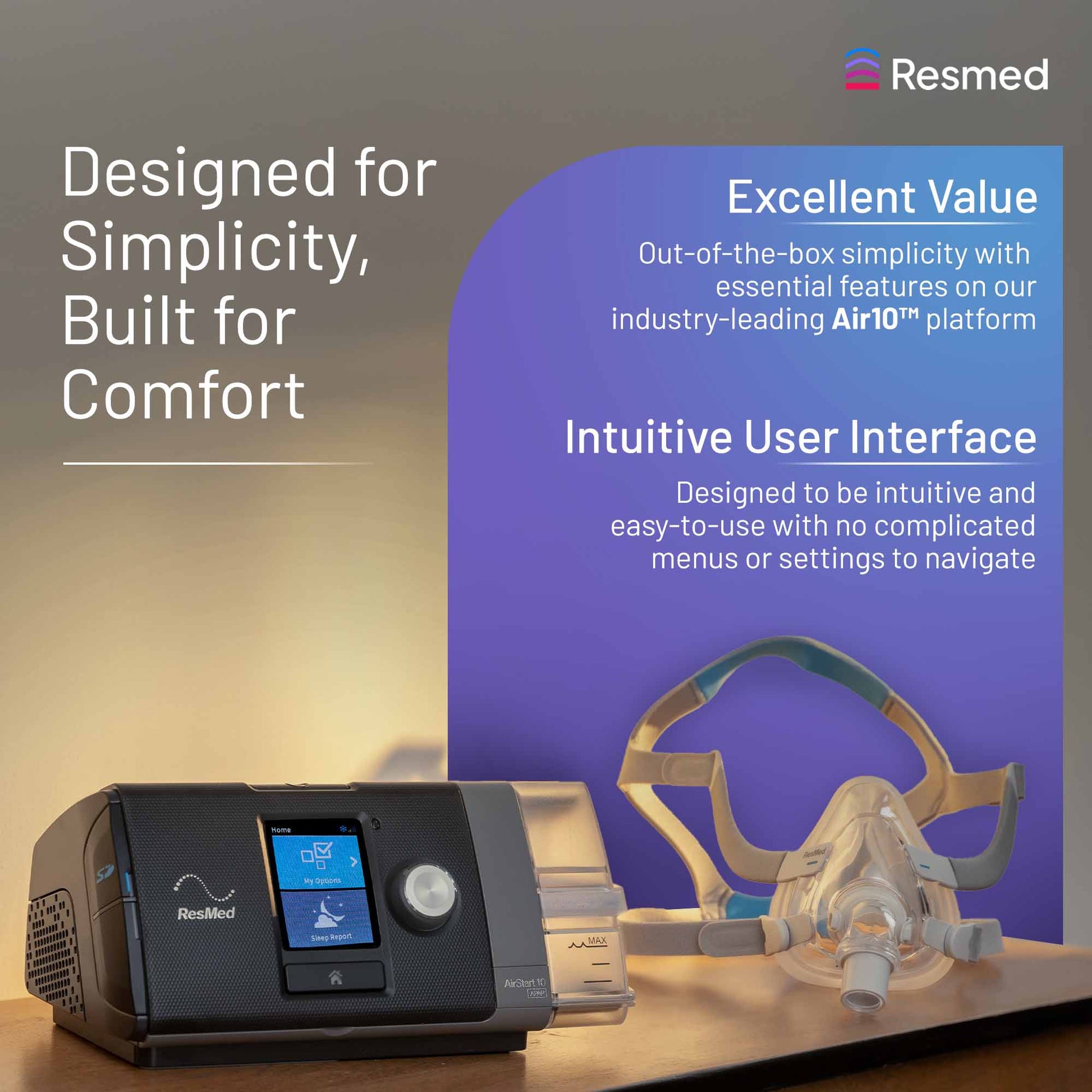 AirStart™ 10 APAP with humidification and tube 