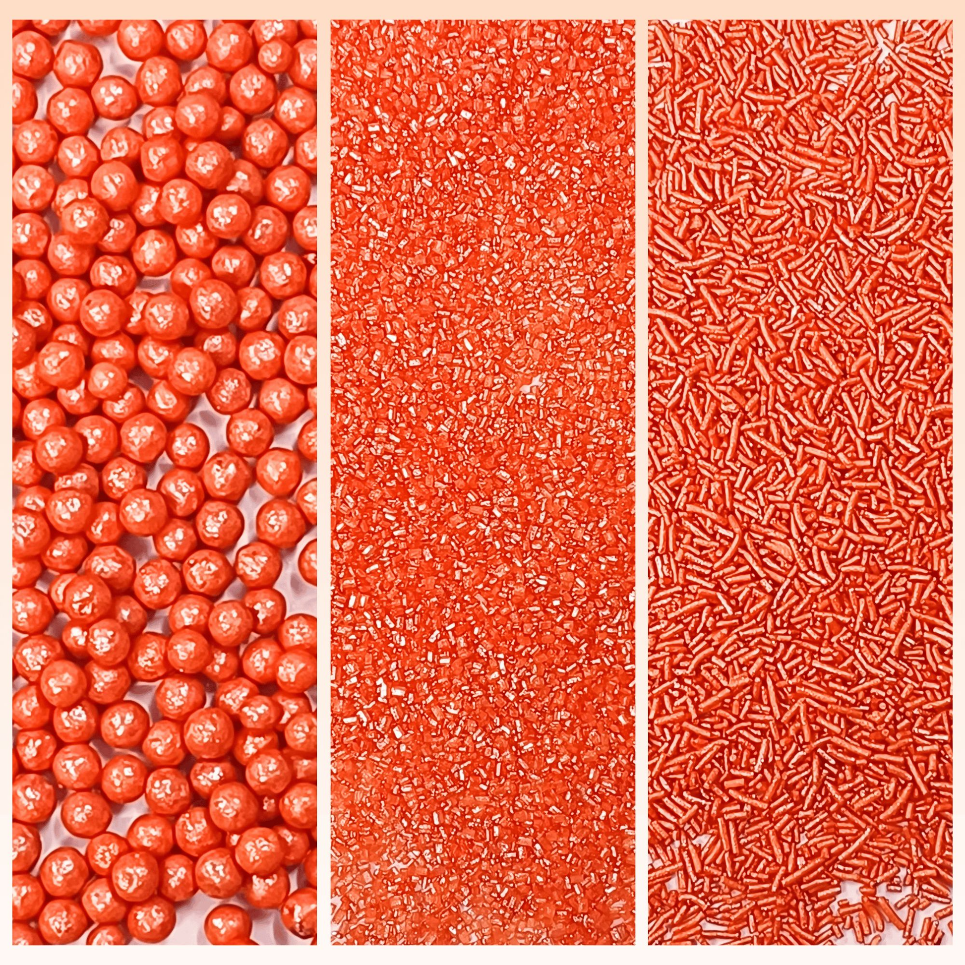 Confect Sprinkles for Cakes & Cupcakes Decoration | USP-23(Orange)
