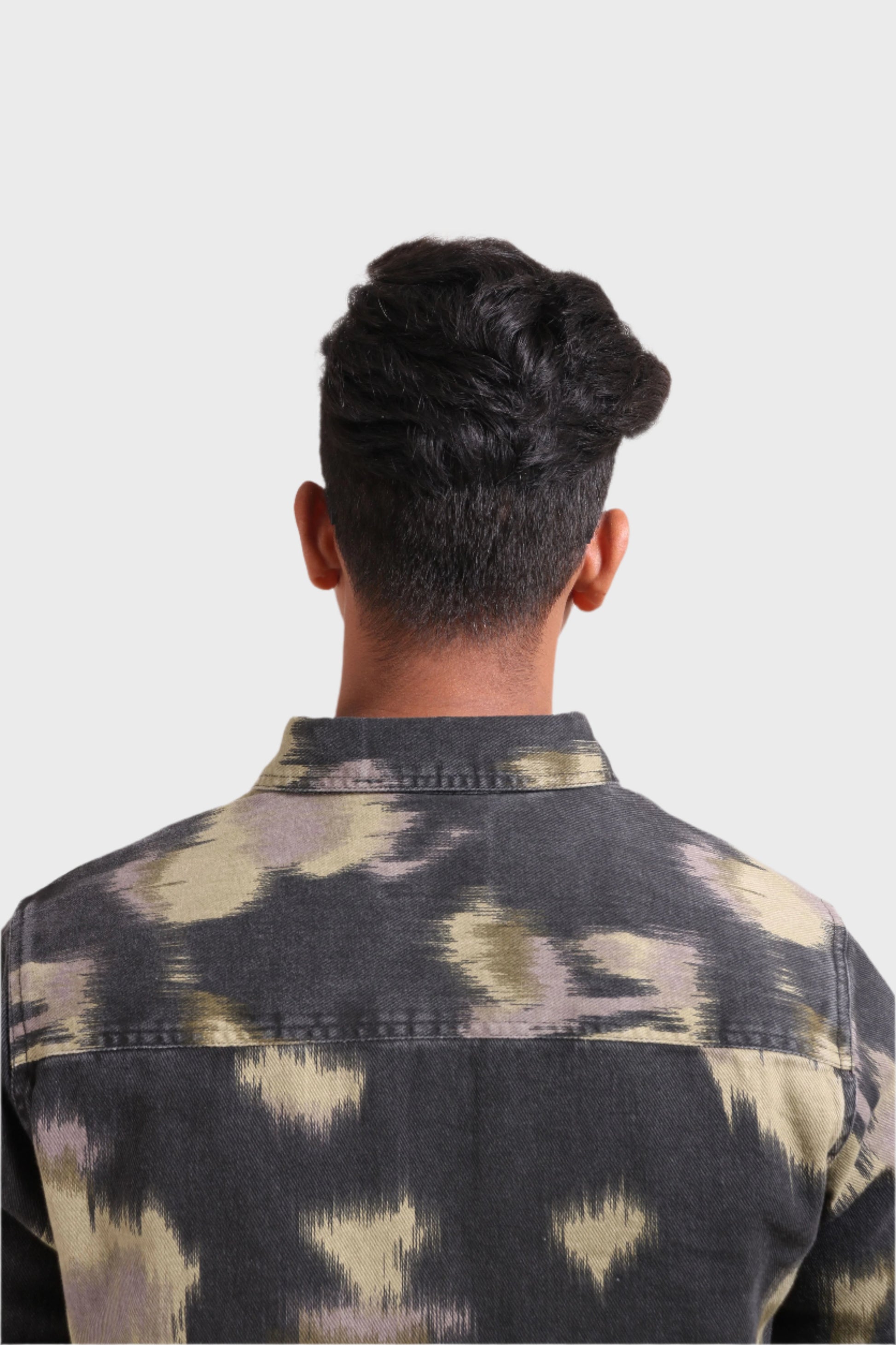 Xkind Light Green Printed Denim Shacket  Grab2Buy Xkind Grab2Buy