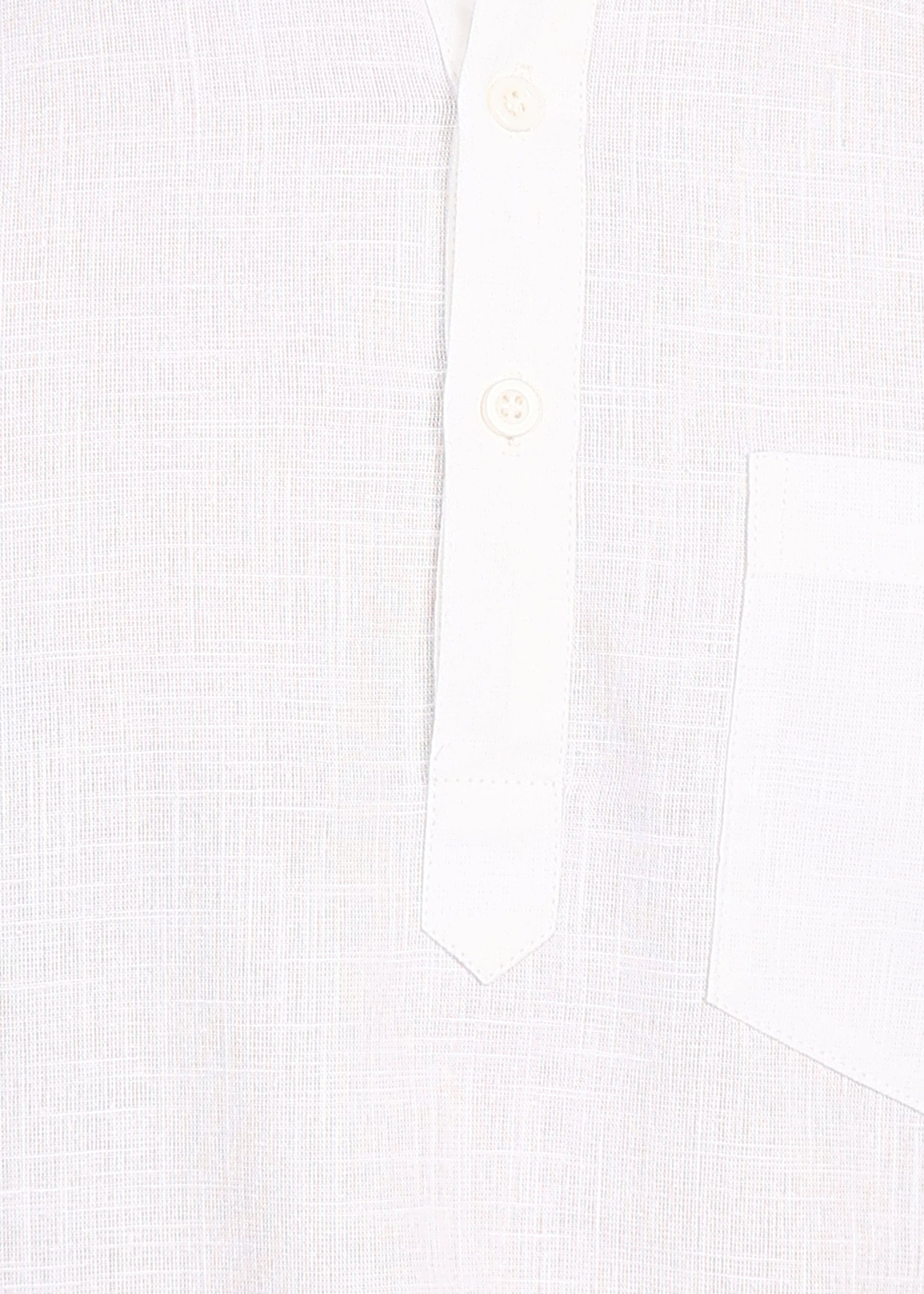 Fabmade Ivory Ease Linen Short Kurta Co-Ord Set