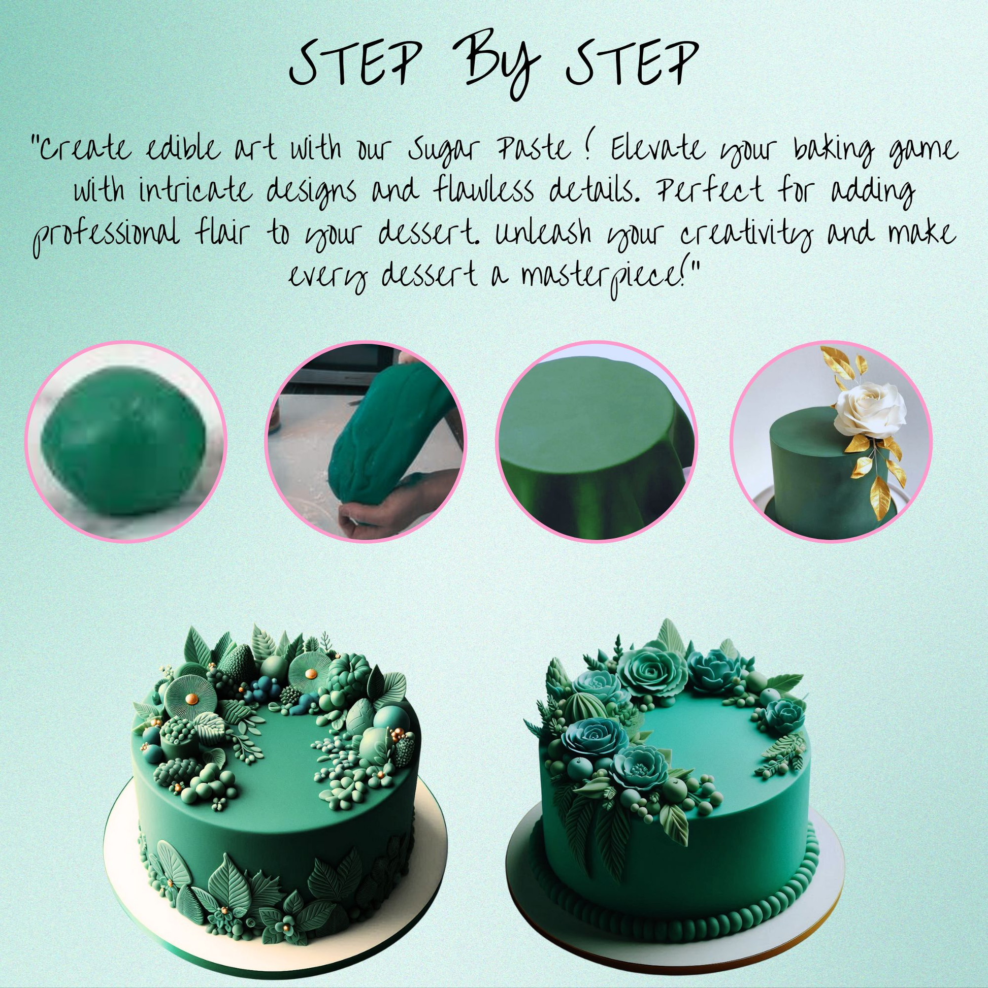 Confect Emerald Green Fondant | Edible Sugarpaste