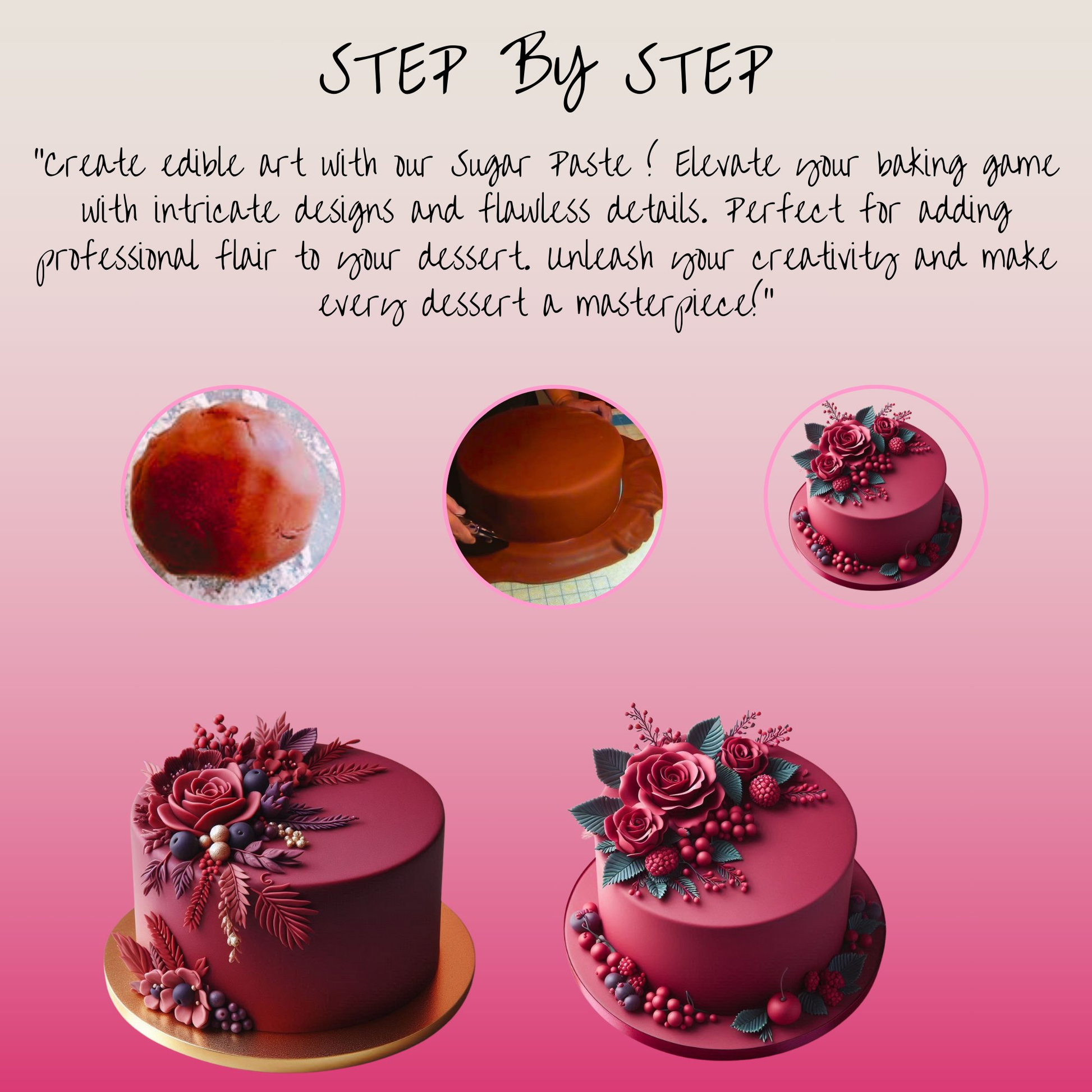 Confect Burgundy Fondant | Edible Sugarpaste