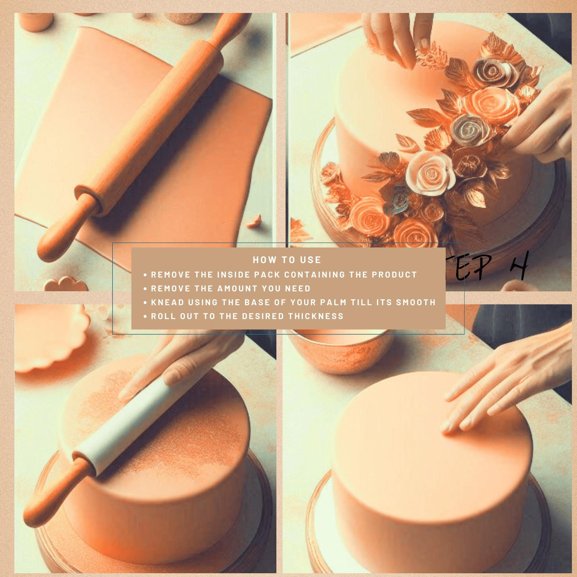 Confect Rose Gold | Edible Sugar Paste