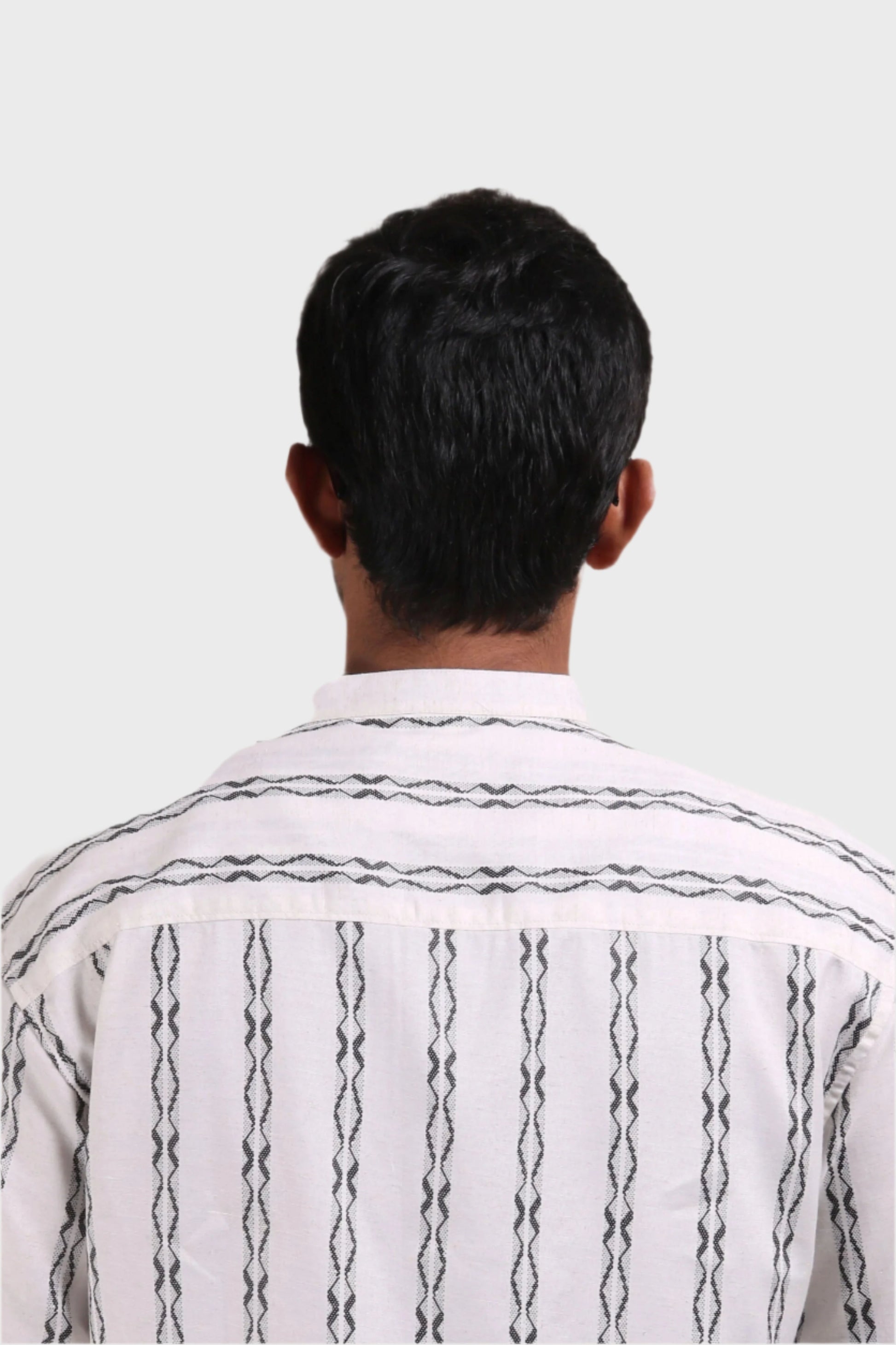 Xkind White Stripes Regular Fit Shirt 
