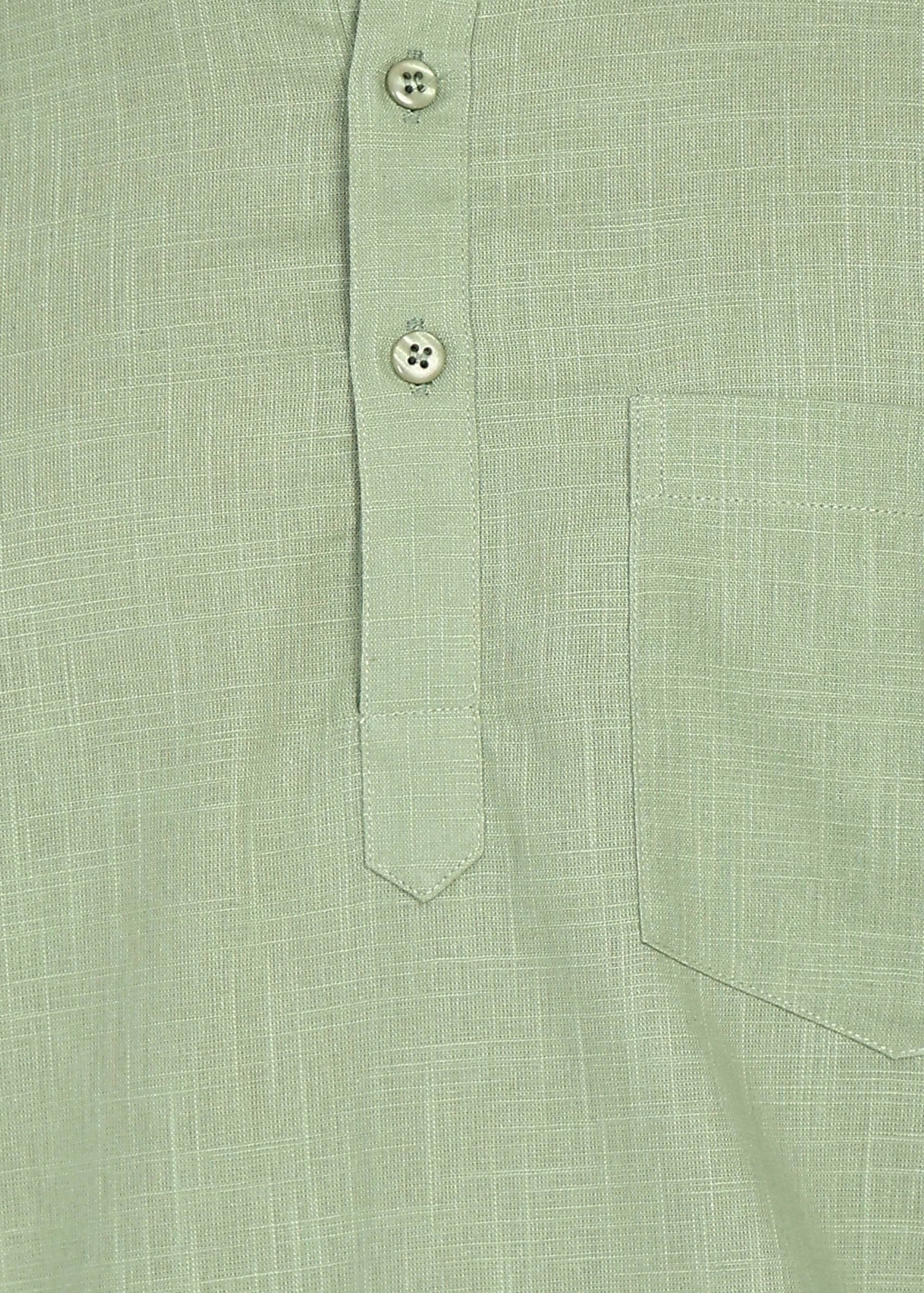 Fabmade Sage Linen Kurta