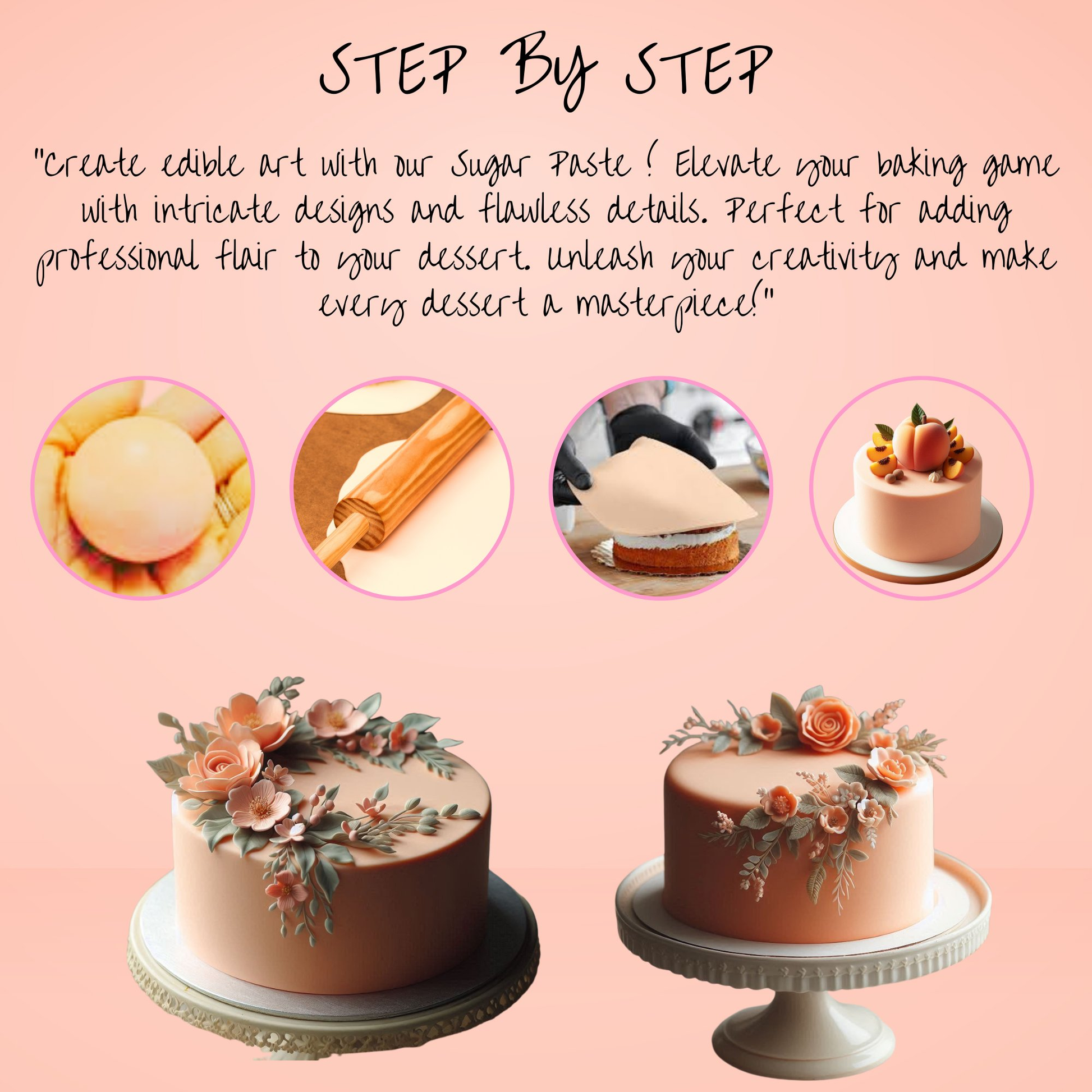 Confect Peach Fondant | Edible Sugarpaste