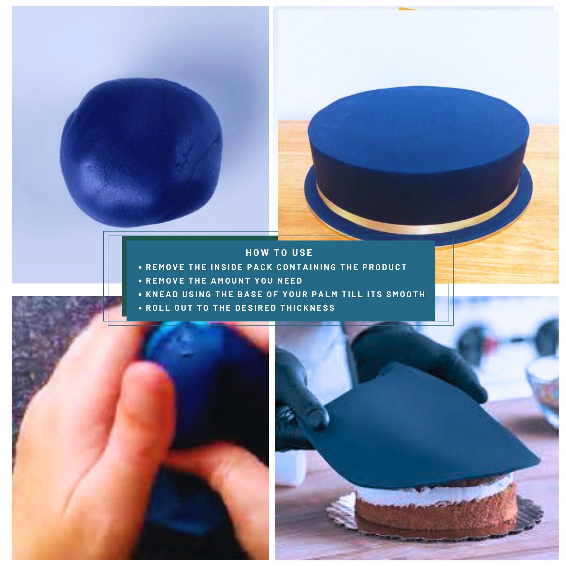 Confect Nightsky Navy Fondant | Edible Sugarpaste