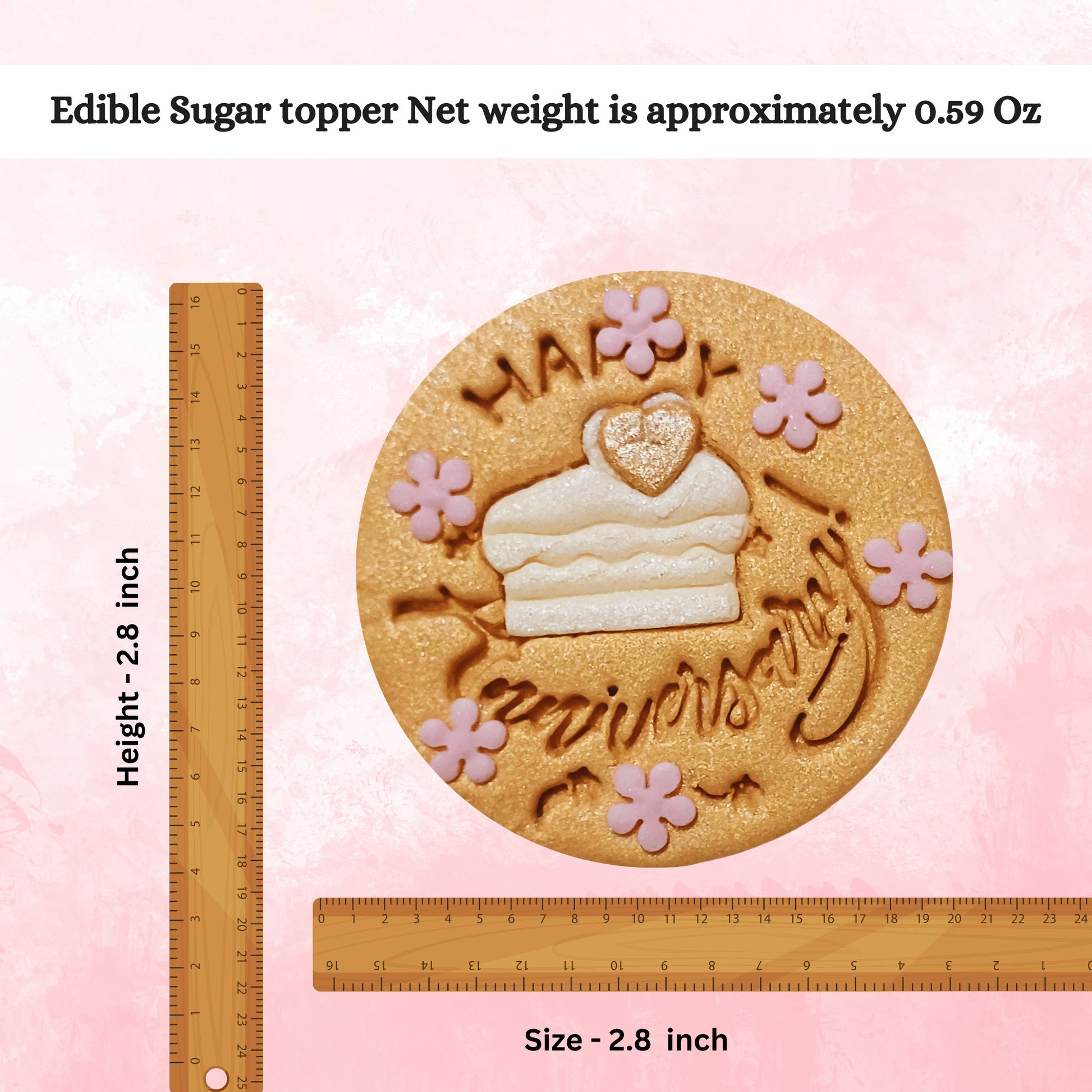 Confect Happy Anniversary | Edible Celebration Topper